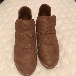 Target-Tan ankle booties-never worn